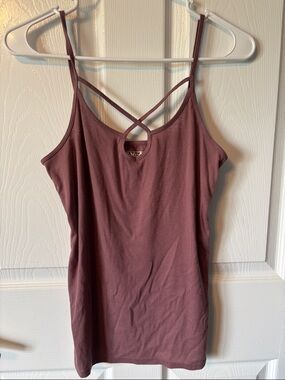 Mudd Mauve Crisscross Strap Camisole